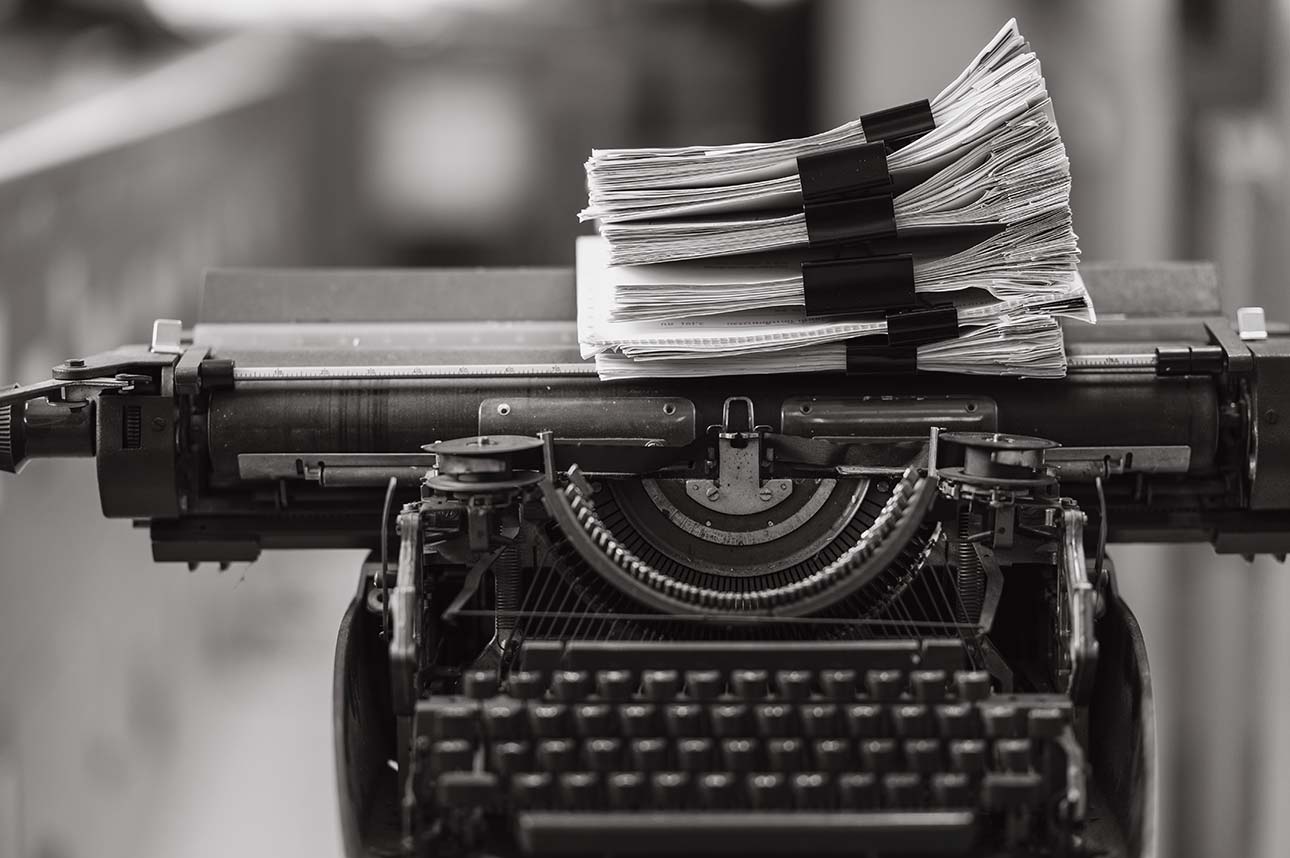 Maquina de escribir usada por guionistas
