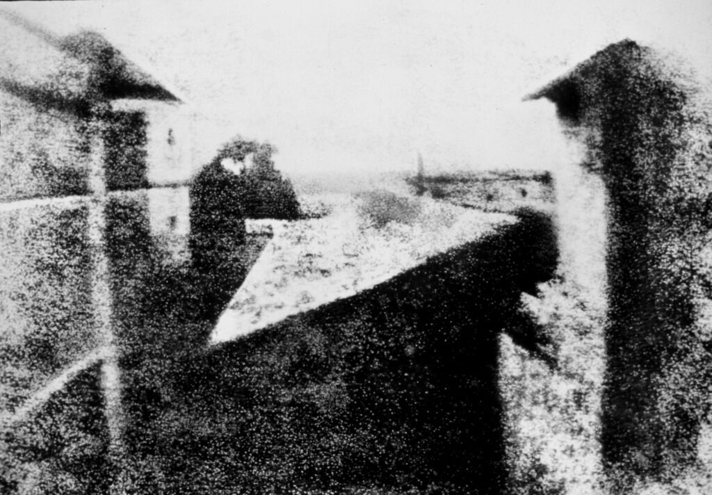 Primera fptografía permanente de la historia "Vista desde la ventana en Le Gras"