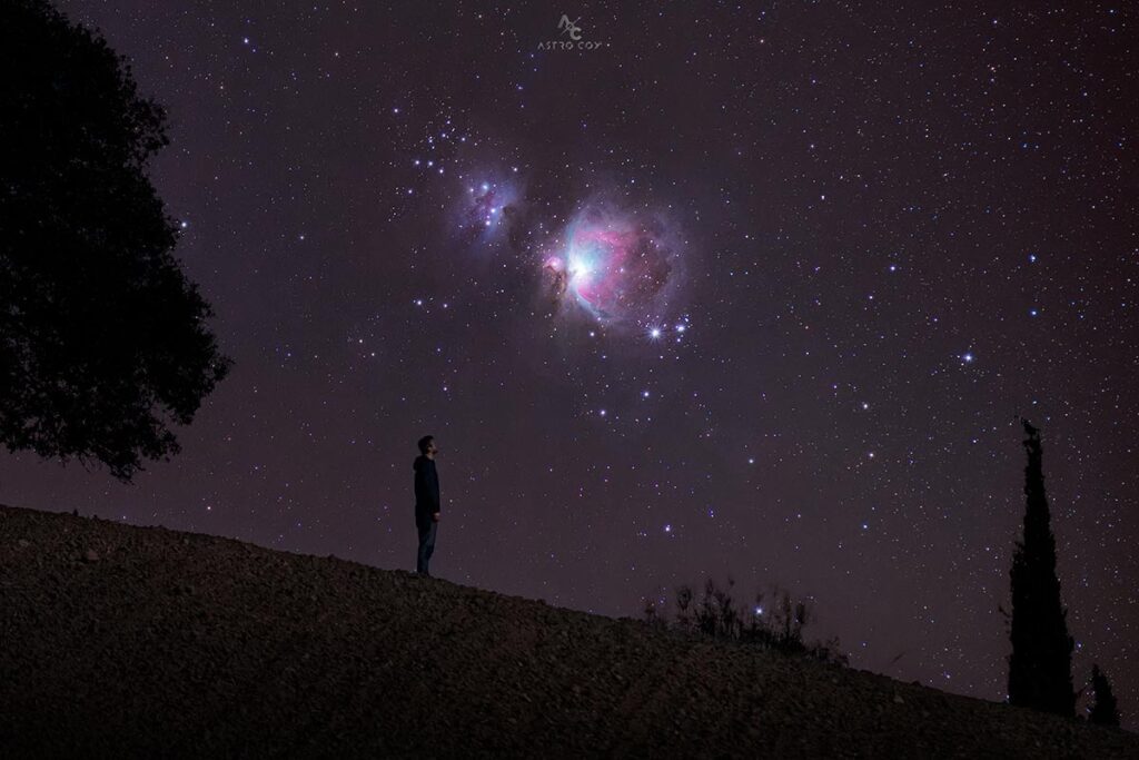 Fotografía de Jordi Coy a la nebulosa de Orión